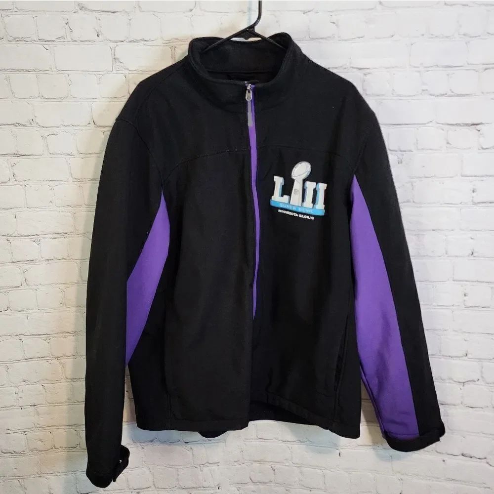 Mens NFL "Minnesota Super Bowl LII" full zip jacket, size XL
